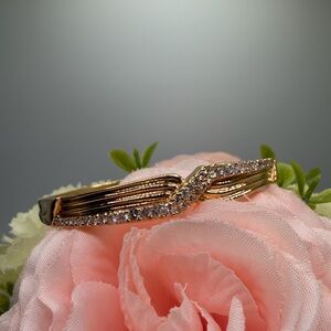 Elegant Gold Diamond Bracelet 14k